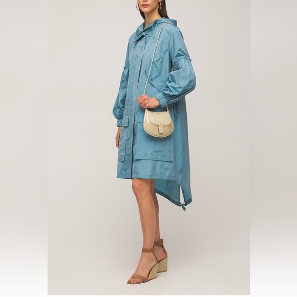 Sold!on Ebay Runway MaxMara Label-cut Miki Silk HoodedTaffeta Parka Jacket Sz:Xs - Picture 8 of 17